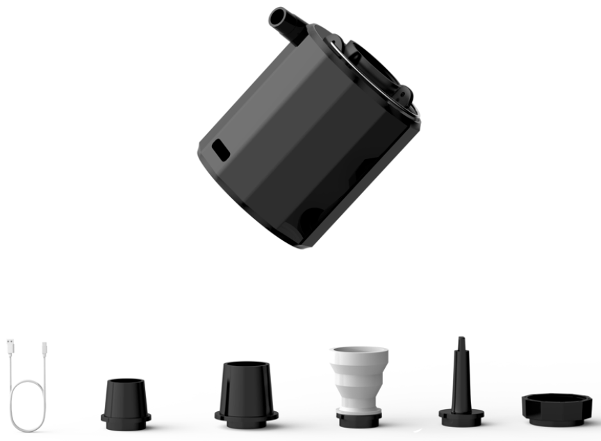 Tiny Air Pump P01 — 4-in-1 portable air pump